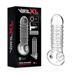 VIRILXL - PENIS EXTENSION AND TRANSPARENT V15 SHEATH