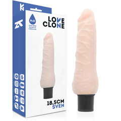 LOVECLONE - SVEN SELF-LUBRICANT VIBRATOR 18.5 CM -O- 3.3 CM