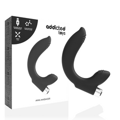ADDICTED TOYS - RECHARGEABLE PROSTHETIC VIBRATOR MODEL 7 - BLACK