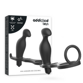 ADDICTED TOYS - ANAL PLUG - WITH BLACK SILICONE RING 12 CM