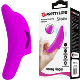 PRETTY LOVE - POWERFUL PURPLE DELPHINI FINGER STIMULATOR