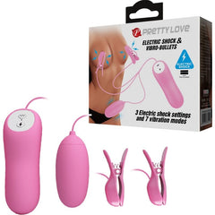 PRETTY LOVE - PINK VIBRATING PINA WITH ELECTROSHOCK