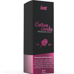 INTT MASSAGE & ORAL SEX - MASSAGE GEL WITH COTTON CANDY FLAVOR AND WARMING EFFECT