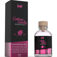 INTT MASSAGE & ORAL SEX - MASSAGE GEL WITH COTTON CANDY FLAVOR AND WARMING EFFECT
