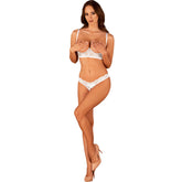 OBSESSIVE - HEAVENLLY 2-PIECE CUPLESS XL/XXL SET