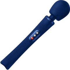 FUN FACTORY - VIM RECHARGEABLE SILICONE VIBRANT WEIGHT RUMBLE WAND MIDNIGHT BLUE