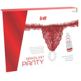 INTT RELEASES - BRAZILIAN RED PANTS WITH PEARLS AND LUBRICANT GEL 50 ML