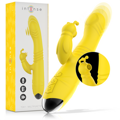 INTENSE - TOKY UP AND DOWN MULTIFUNCTION VIBRATOR WITH YELLOW CLITORAL STIMULATOR