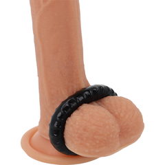 POWERING - ANEL PARA PÊNIS SUPER FLEXÍVEL E RESISTENTE 4,5CM PR07 PRETO