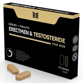 BLACK BULL - ERECTMEN & TESTOSTERIDE & TESTOSTERONE POWER FOR MEN 10 CAPSULES