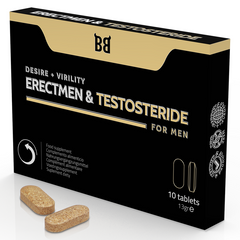BLACK BULL - ERECTMEN & TESTOSTERIDE & TESTOSTERONE POWER FOR MEN 10 CAPSULES