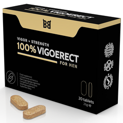 BLACK BULL - 100% VIGOERECT VIGOR + STRENGTH FOR MEN 20 TABLETS