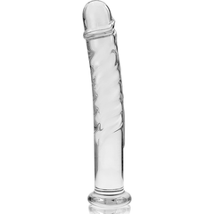 NEBULA SERIES BY IBIZA - MODELO 16 DILDO VIDRO BOROSILICADO TRANSPARENTE 18.5 CM -O- 3 CM
