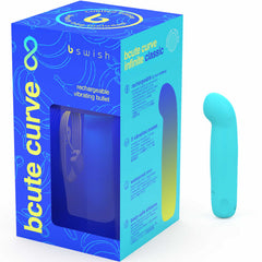 B SWISH - BCUTE CURVE INFINITE CLASSIC LIMITED EDITION RECHARGEABLE SILICONE VIBRATOR BLUE