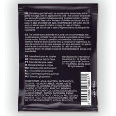 SPARTAN - ERECTION ENHANCING GEL WITH HOT COLD EFFECT 100% VEGAN 4ML