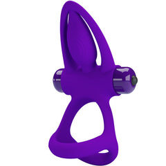 PRETTY LOVE - VIBRATING RING 10 VIBRATIONS PURPLE SILICONE