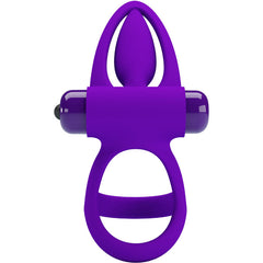 PRETTY LOVE - VIBRATING RING 10 VIBRATIONS PURPLE SILICONE