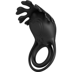 PRETTY LOVE - RUBEN VIBRATING RING 7 BLACK SILICONE VIBRATIONS