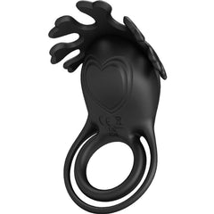 PRETTY LOVE - RUBEN VIBRATING RING 7 BLACK SILICONE VIBRATIONS