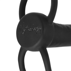 MYTHOLOGY - COBI ONYX ANAL DILDO WITH COCK AND TESTICE RING 13 CM SILICONE