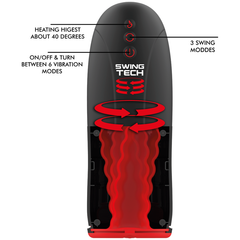 JAMYJOB - SWING-R WARMING EFFECT, SWING TECHNOLOGY AND VIBRATING MASTURBATOR