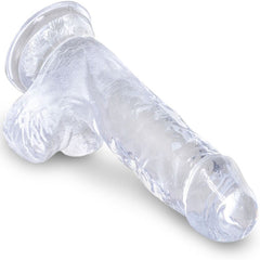KING COCK - CLEAR REALISTIC PENIS WITH 10.1 CM TRANSPARENT BALLS