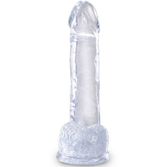 KING COCK - CLEAR REALISTIC PENIS WITH 15.2 CM TRANSPARENT BALLS