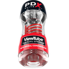 PDX ELITE - STROKER VIEWTUBE 2 TRANSPARENT SPIRAL COMPRESSION