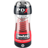 PDX ELITE - STROKER VIEWTUBE 2 TRANSPARENT SPIRAL COMPRESSION