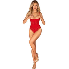 OBSESSIVE - INGRIDIA CROTCHLESS RED XL/XXL
