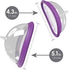 FANTASY FOR HER - RECHARGEABLE CLITORAL SUCTION PUMP KIT SIZE S/L