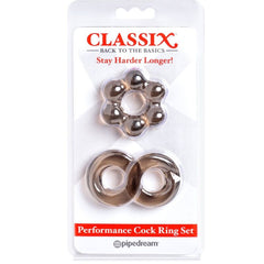 CLASSIX - SET OF 2 GRAY PENIS RINGS