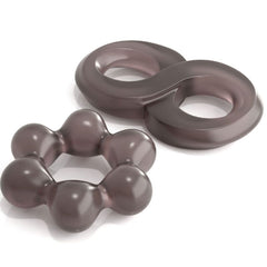 CLASSIX - SET OF 2 GRAY PENIS RINGS