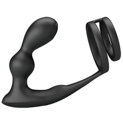 PRETTY LOVE - MARSHALL COCK RING WITH VIBRATING REMOTE CONTROL ANAL PLUG