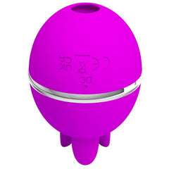 PRETTY LOVE - PURPLE ROUND SILICONE VIBRATOR GEMINI BALL