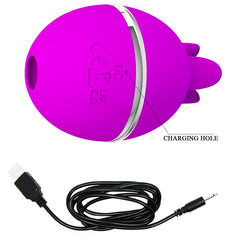 PRETTY LOVE - PURPLE ROUND SILICONE VIBRATOR GEMINI BALL