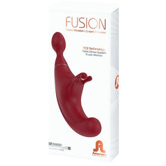 ADRIEN LASTIC - FUSION TRIPLE CLITORAL STIMULATOR & G-SPOT RED