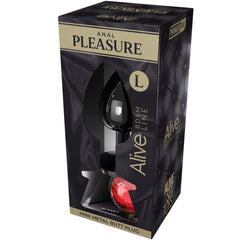 ALIVE - MINI RED METAL ANAL PLEASURE PLUG SIZE L