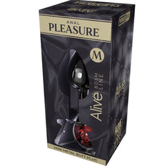 ALIVE - MINI RED METAL ANAL PLEASURE PLUG SIZE M