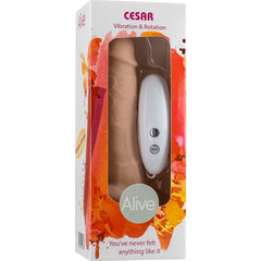ALIVE - CESAR REALISTIC PENIS VIBRATOR AND ROTATOR 17.5 CM