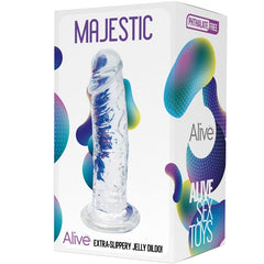 ALIVE - REALISTIC TRANSPARENT MAJESTIC PENIS 14.7 CM