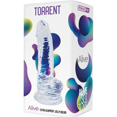 ALIVE - TRANSPARENT REALISTIC PENIS TORRENT 20.6 CM