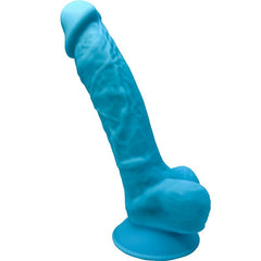 SILEXD - MODEL 1 PREMIUM REALISTIC SILEXPAN SILICONE PENIS BLUE 17.5 CM