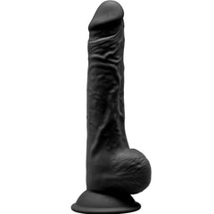 SILEXD - MODEL 1 PREMIUM REALISTIC SILEXPAN SILICONE PENIS BLACK 24 CM