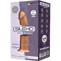 SILEXD - MODEL 1 PREMIUM SILICONE REALISTIC PENIS VIBRATOR SILEXPAN 17.5 CM