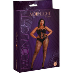 MOONLIGHT - MODEL 4 BODYSTOCK BLACK PLUS SIZE