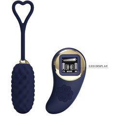 PRETTY LOVE - VIBRATING EGG WITH REMOTE CONTROL VIVIAN BLUE