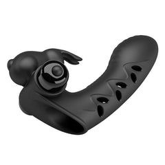 PRETTY LOVE - VANCE BLACK RABBIT FINGER VIBRATOR COVER