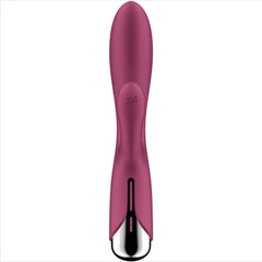 SATISFYER - ROTARY RABBIT 1 CLITORIS AND G-SPOT STIMULATION RED
