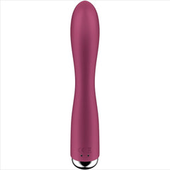 SATISFYER - ROTARY RABBIT 1 CLITORIS AND G-SPOT STIMULATION RED